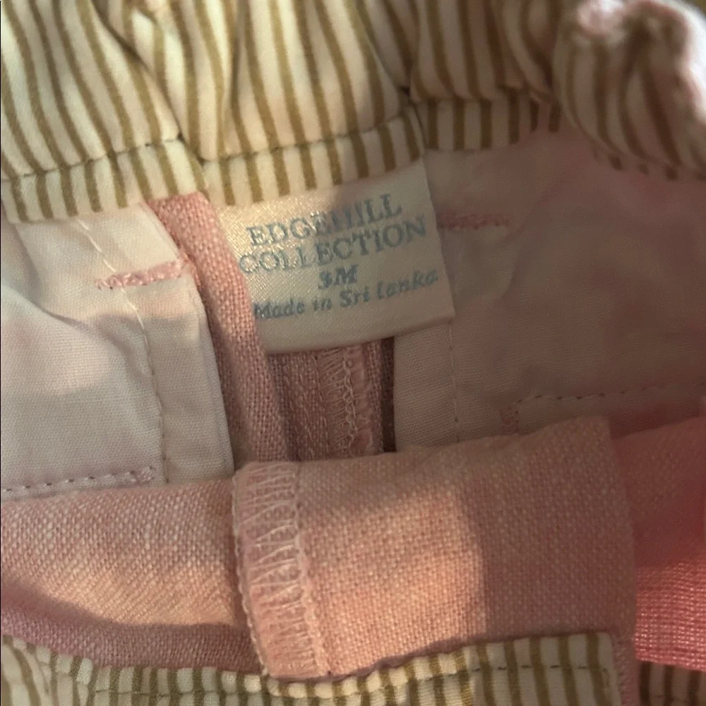 NWT Edgehill Collection 3M Light linen Pink Baby Shorts
